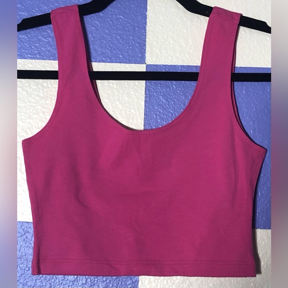NWOT American Apparel Barbie Pink Crop Top Tank - Size XS BUNDLE FOR DISC